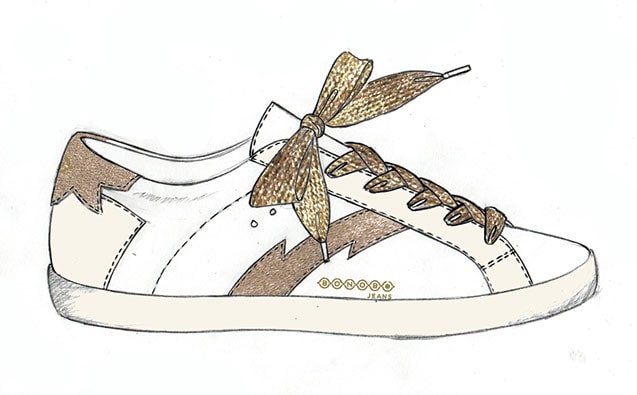 dessin sneaker bas 3 color